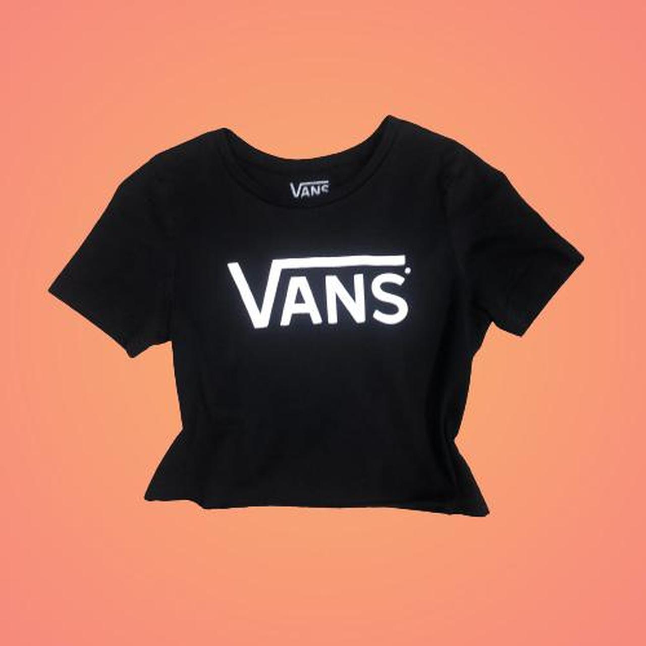 black vans crop top