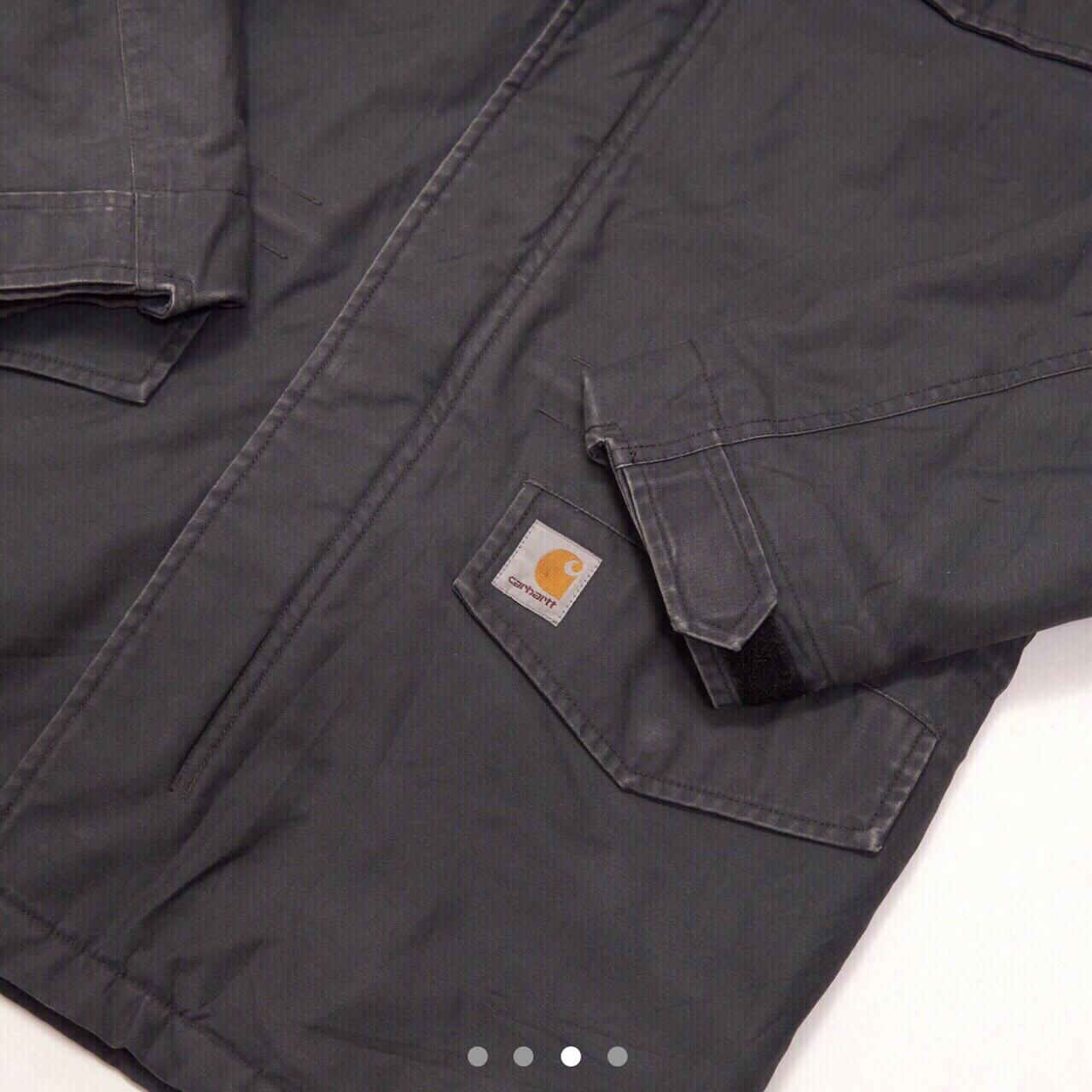 Carhartt wip Coat Removable Hood Quilt lined Size M... - Depop