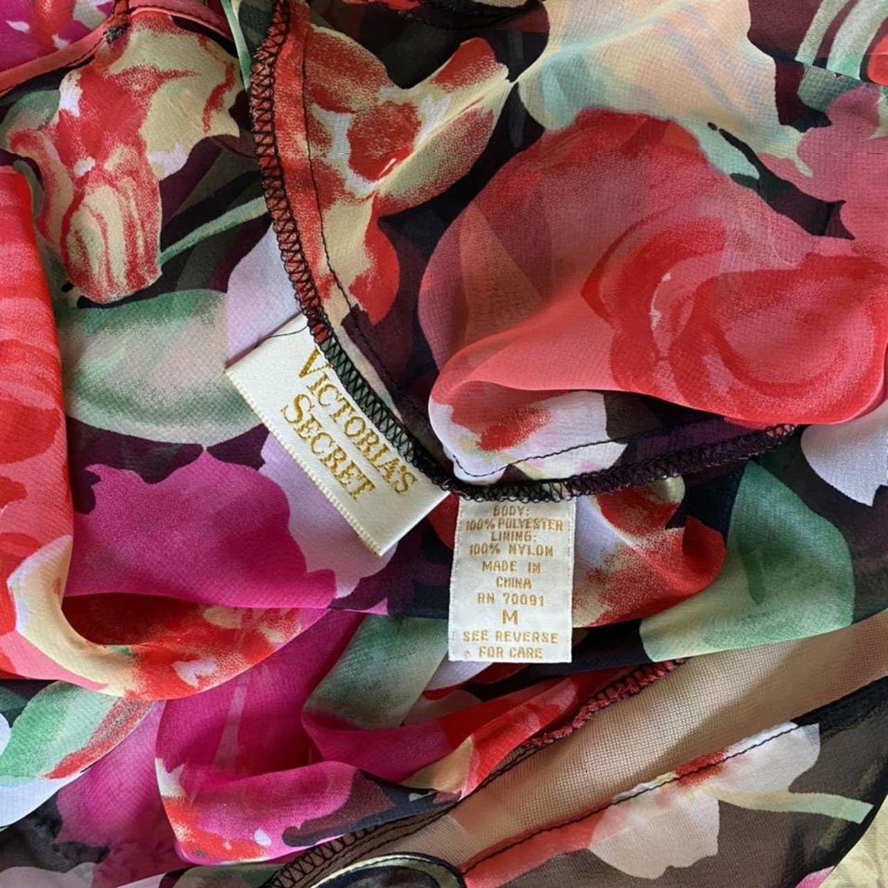 90s Victoria’s Secret gold label multicolor floral... - Depop