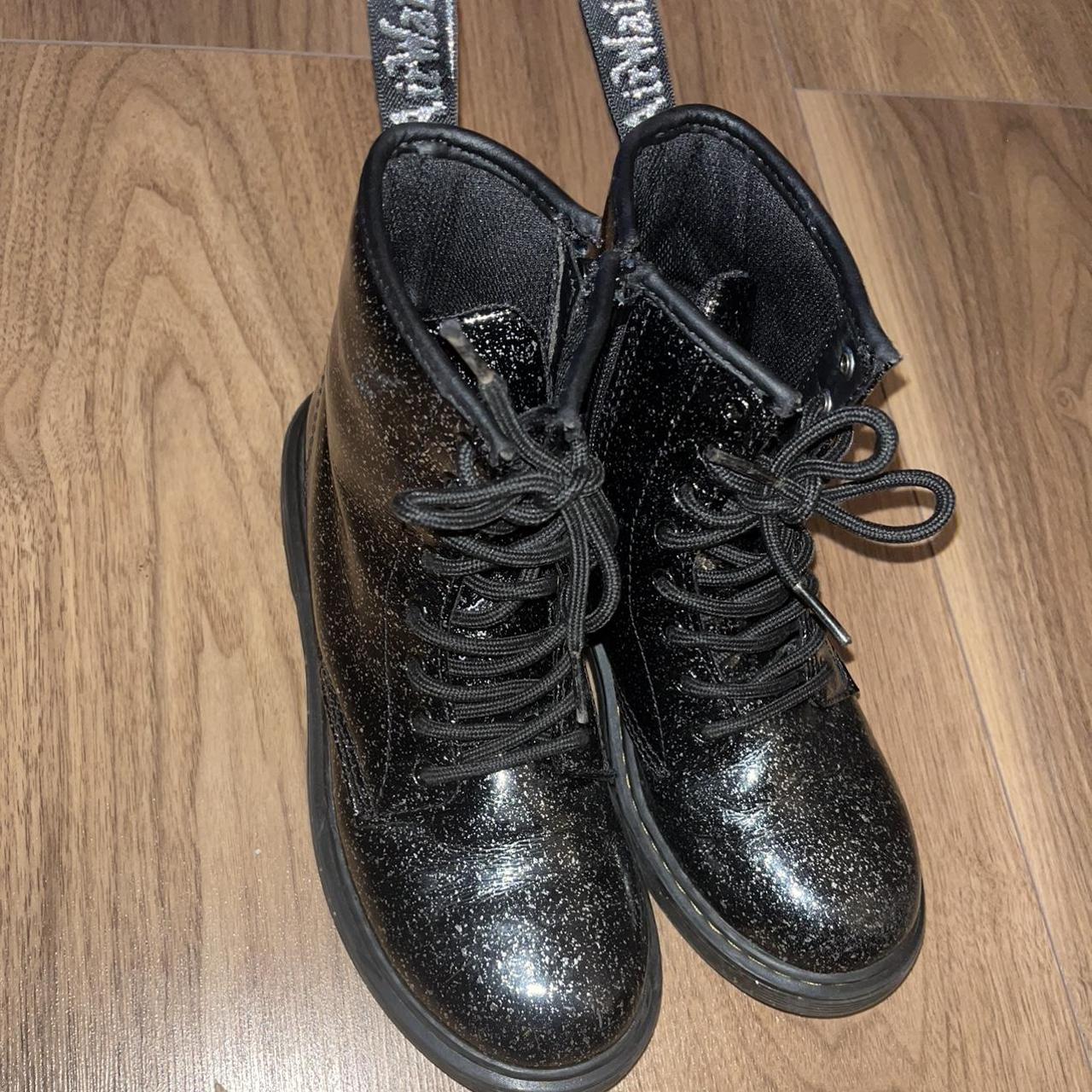Doc Marten glitter boots. Size UK 3. Perfect... - Depop