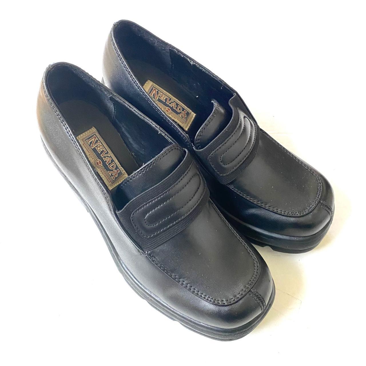 Nevada 90s vintage black chunky platform faux | Depop