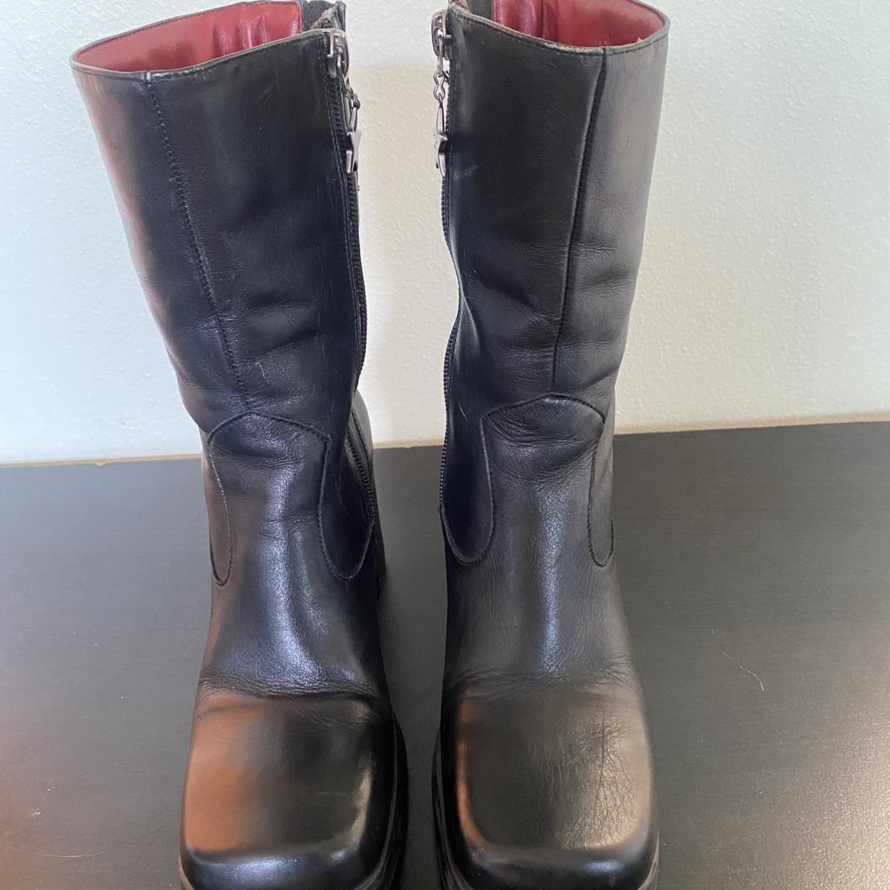 Tommy Hilfiger Women's Black Boots | Depop