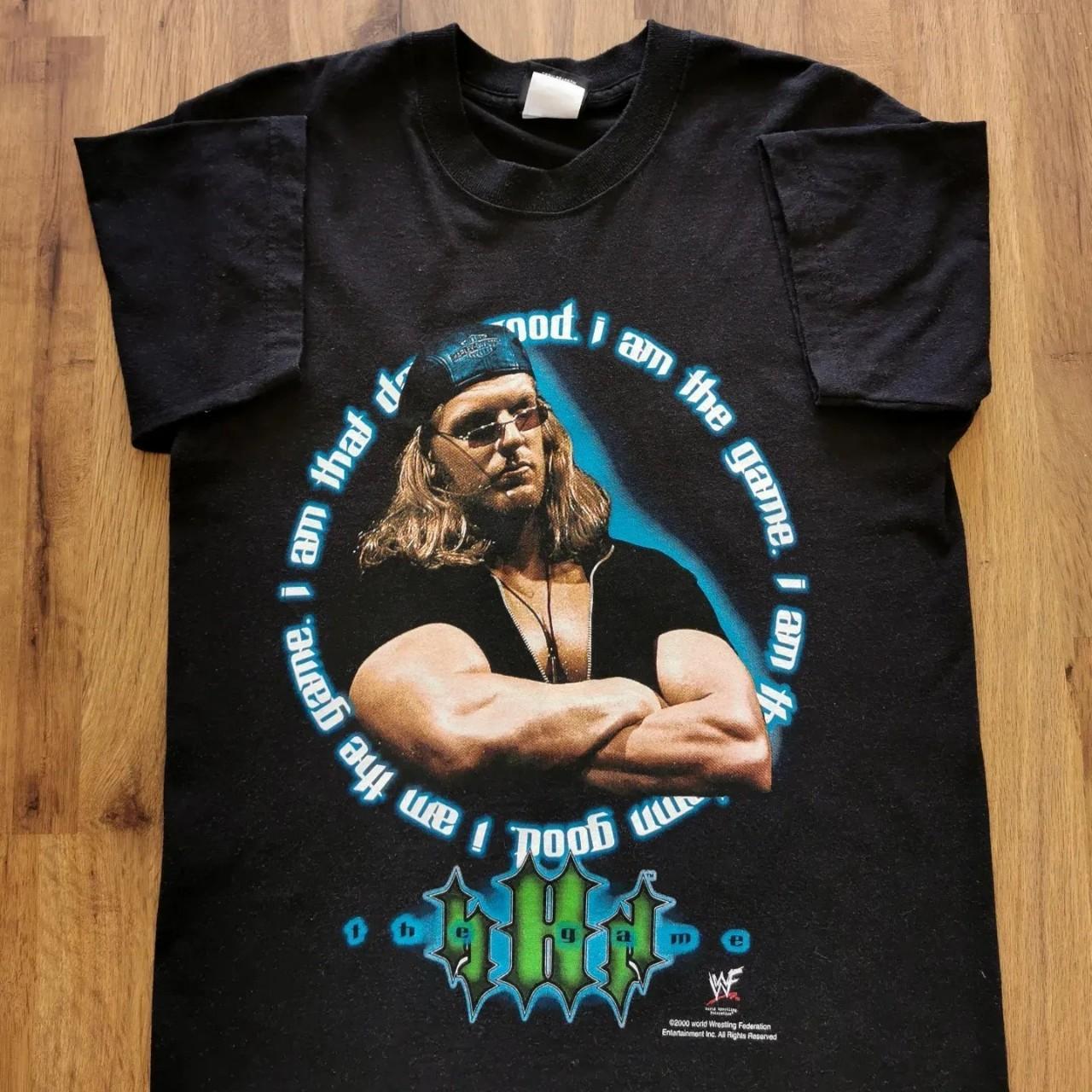 Triple H wwf vintage t shirt dated from 2000 great... - Depop