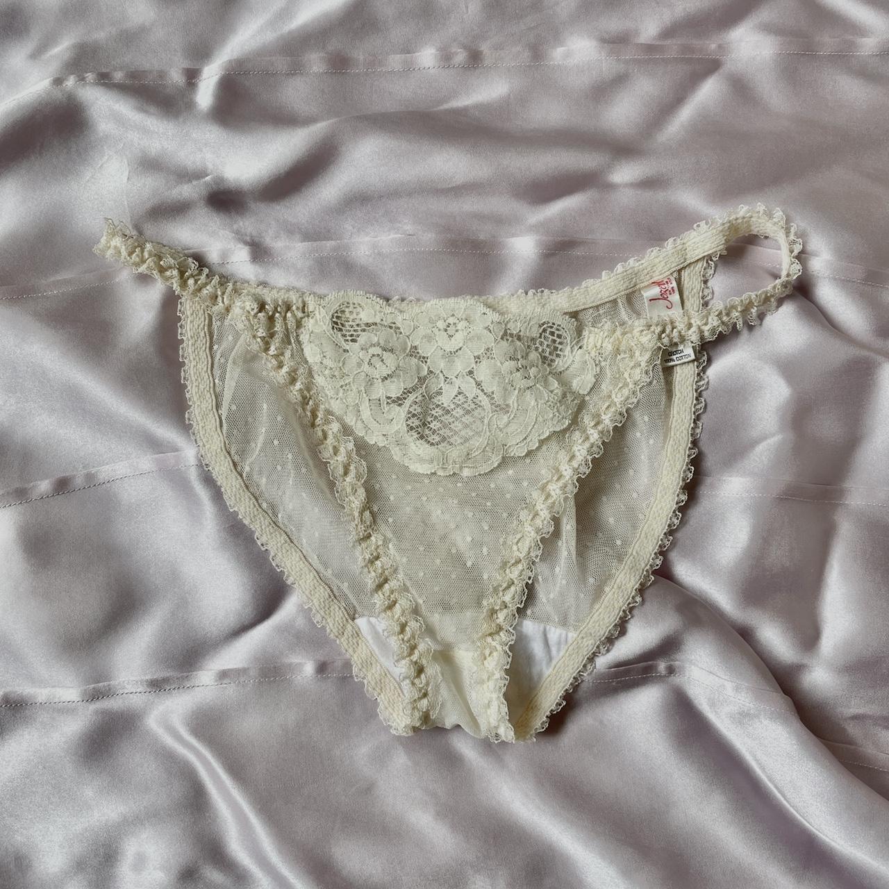 Vintage coquette lace panties 🦋 Never been warn true... - Depop