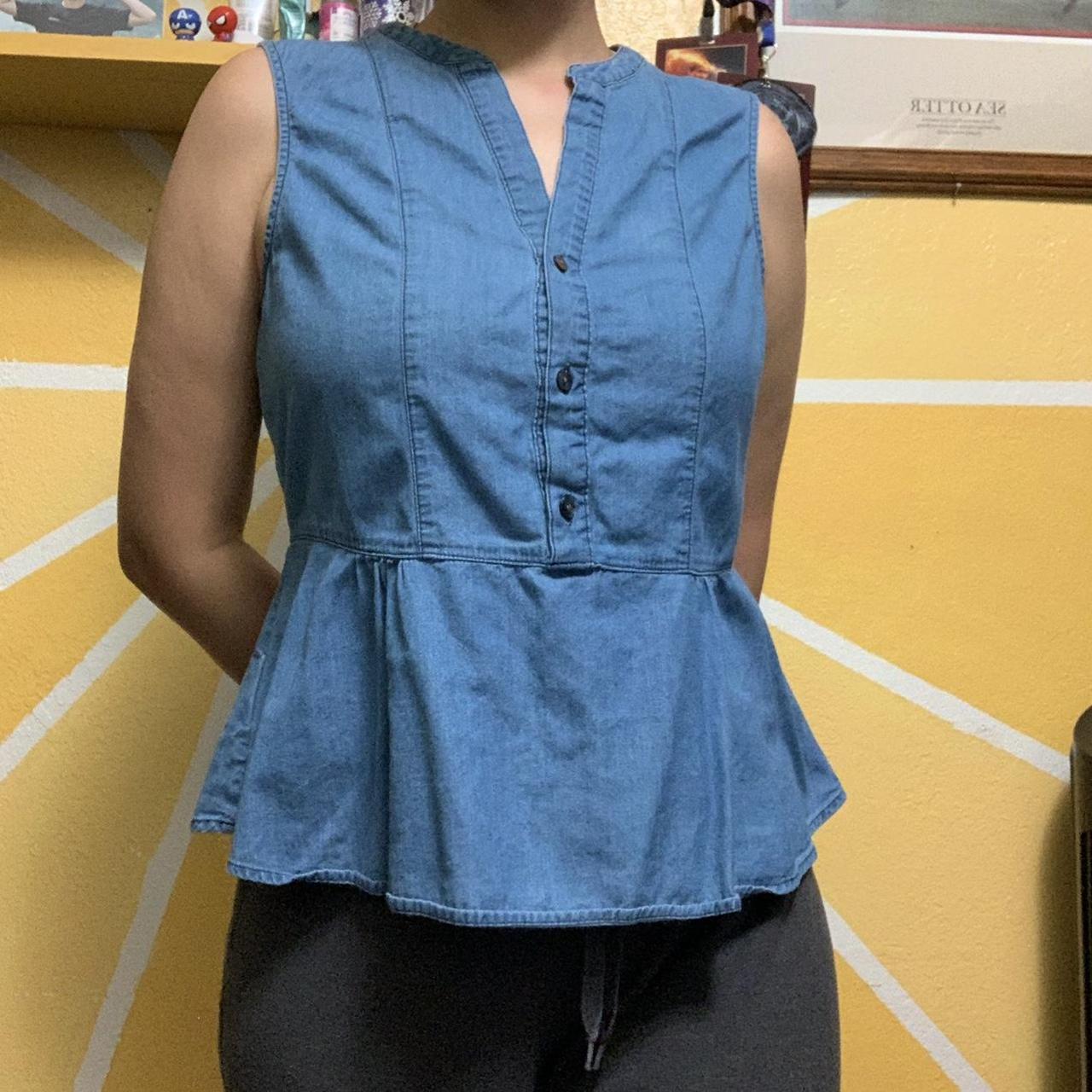 super-cute-cottage-core-denim-peplum-summer-tank-top-depop