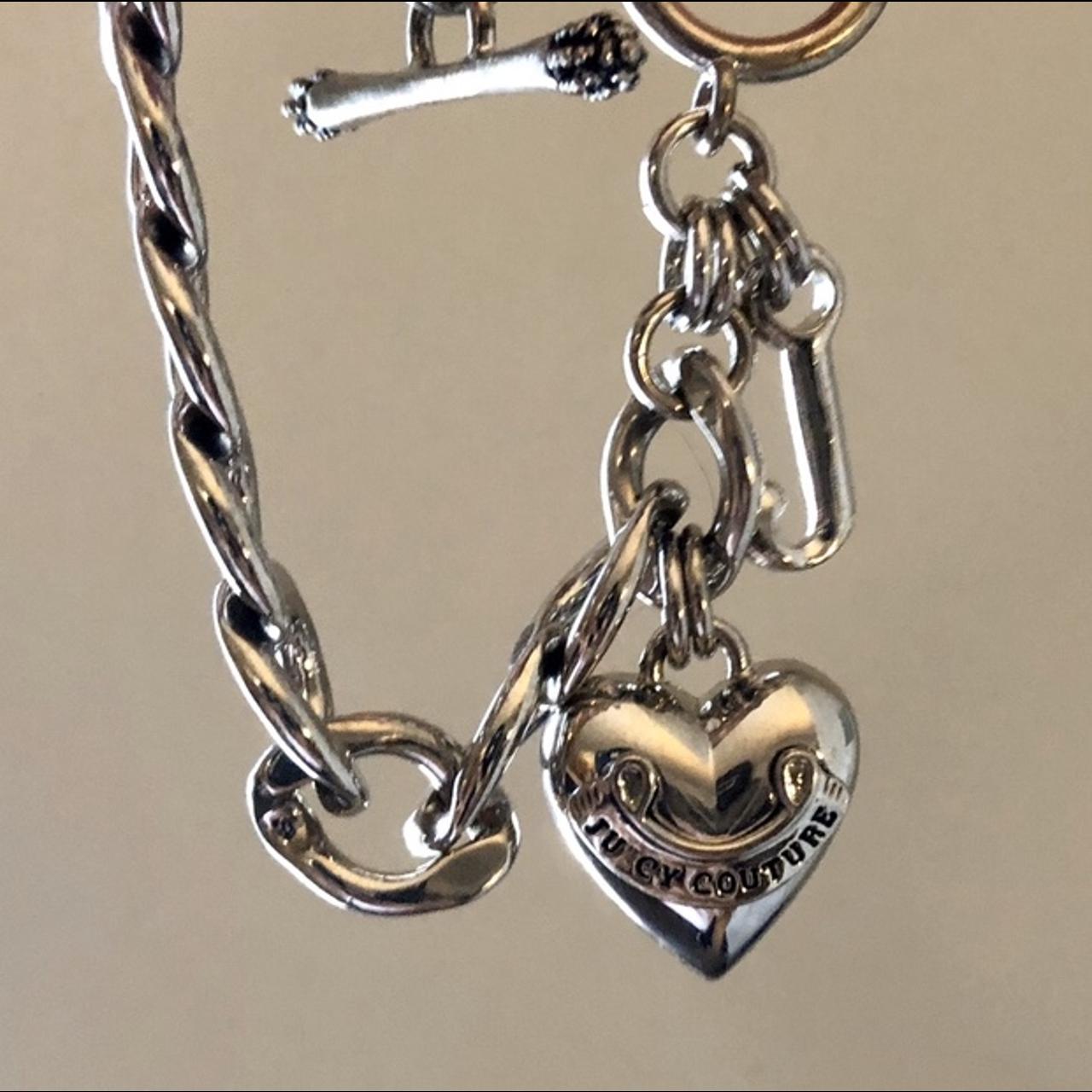 authentic Juicy Couture brand silver bracelet - Depop