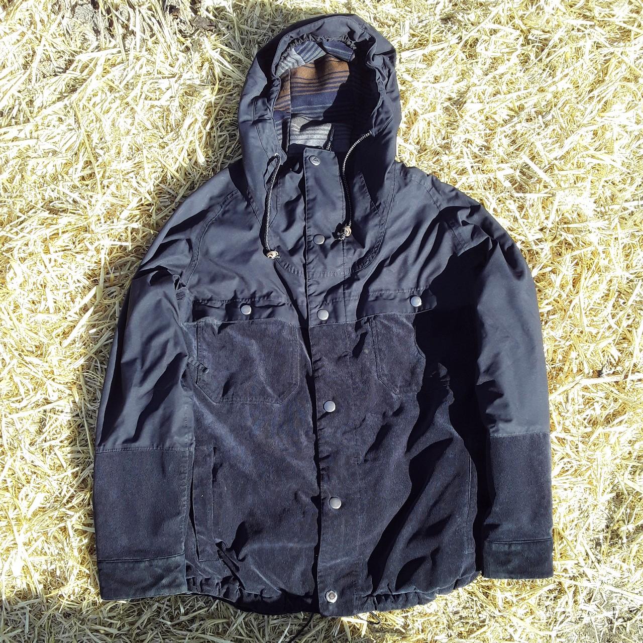 Burton Navy Blue Corduroy Snow Jacket Sz Small