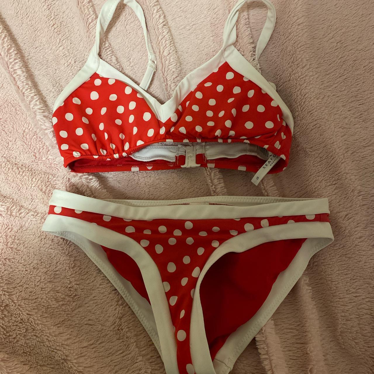 Seafolly polka dot bikini. Pinup style. Gigi Hadid... - Depop