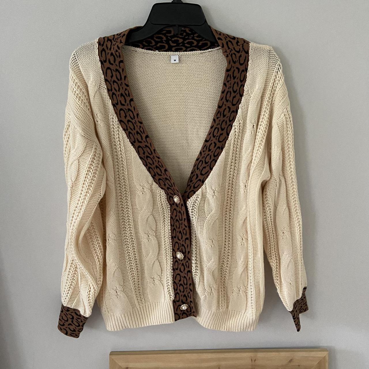 Product Image 1 - Cream cable knit cardigan with