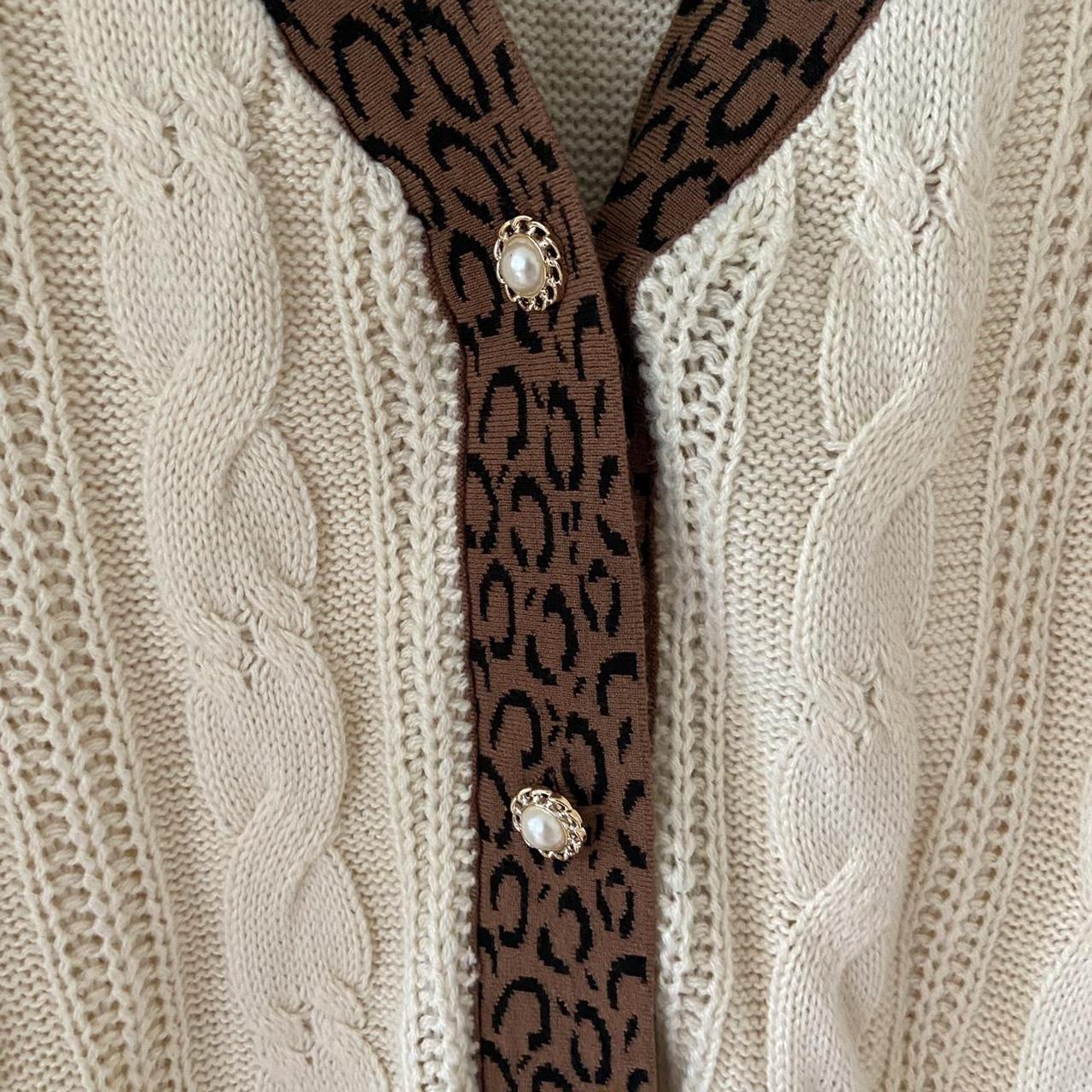Product Image 2 - Cream cable knit cardigan with