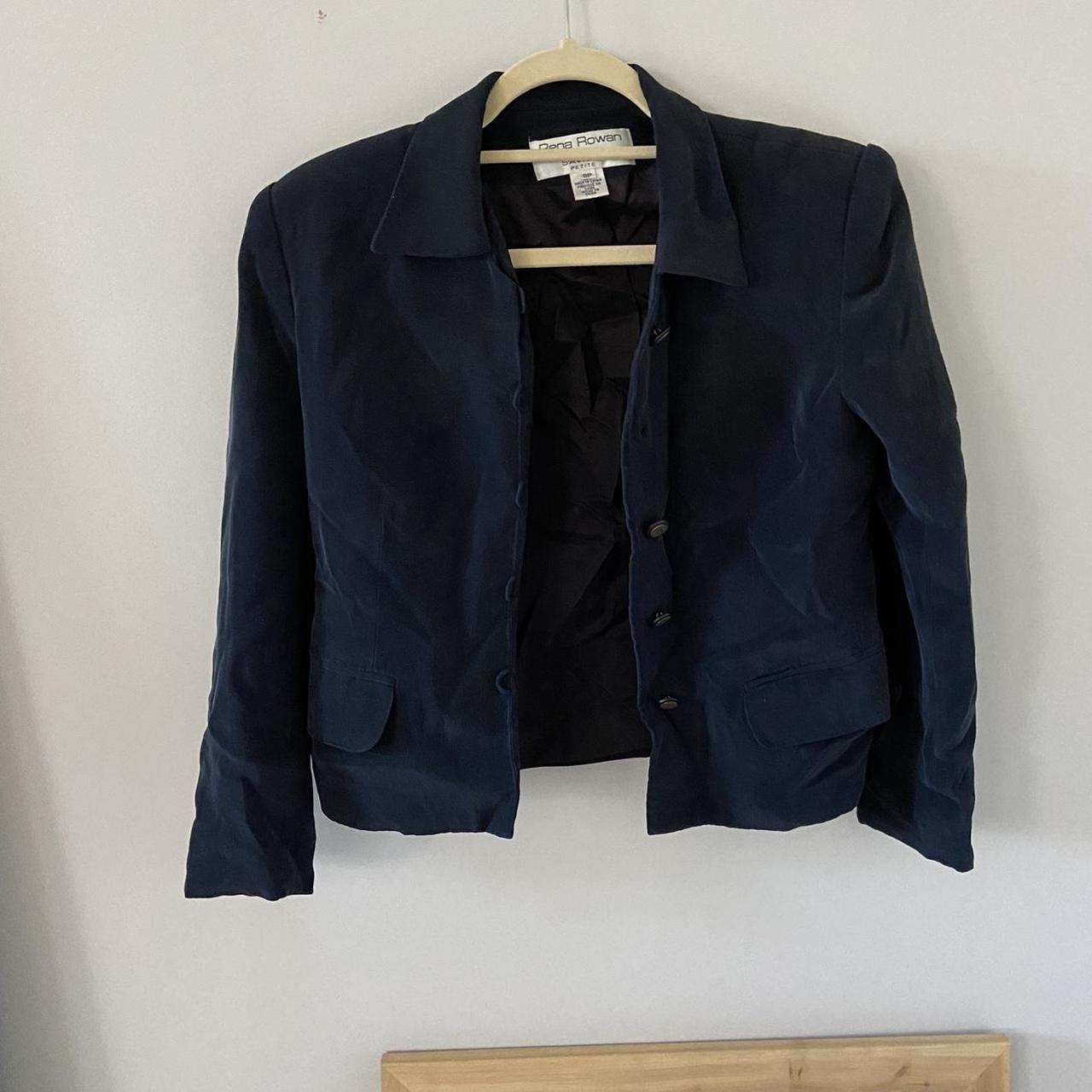 Vintage collared light weight jacket. Loop button... Depop