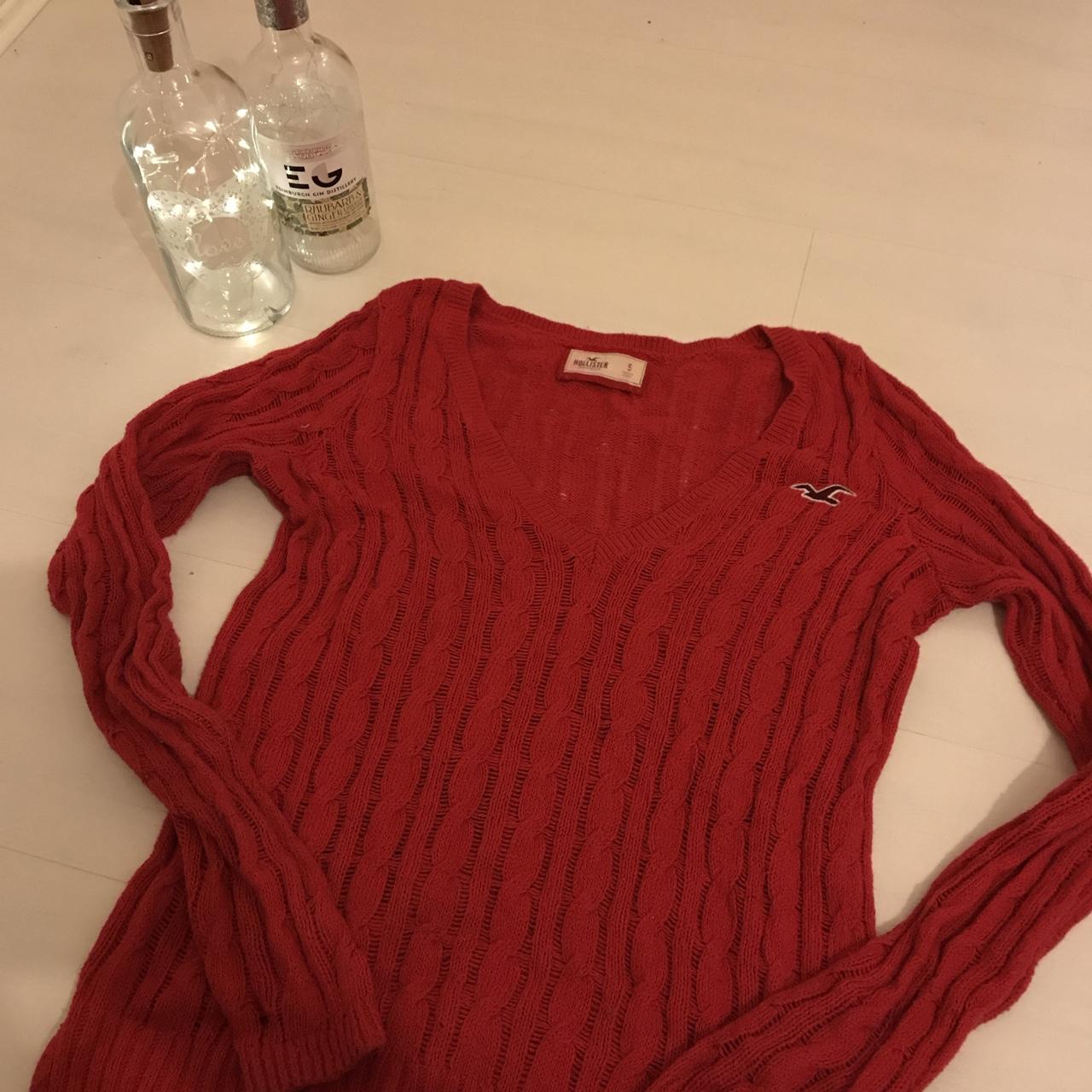 Red sweater clearance hollister