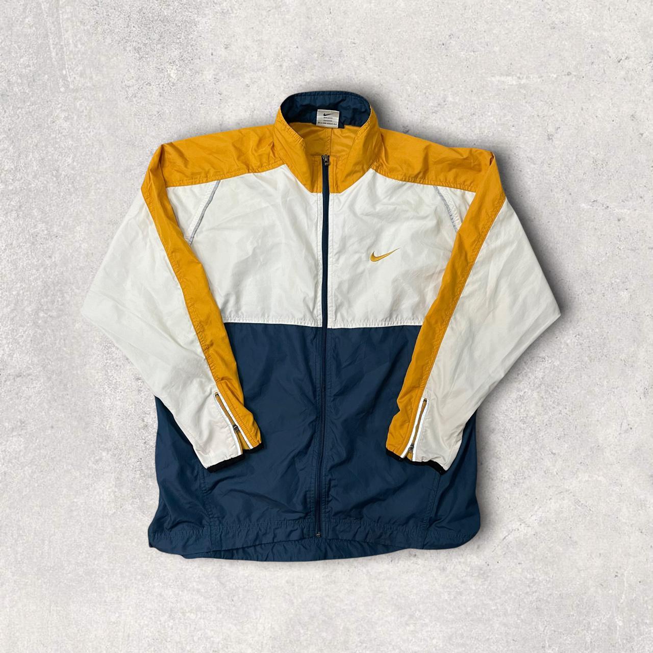 NIKE nylon truck jacket tape yellow poly