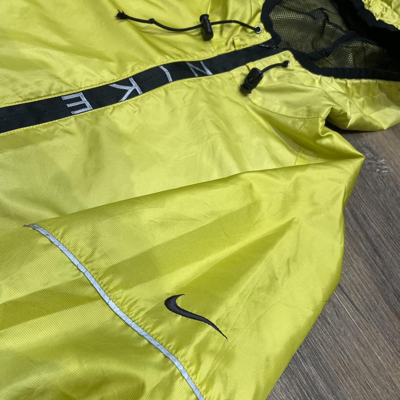 Nike Spellout Windbreaker Jacket - Yellow Size -... - Depop