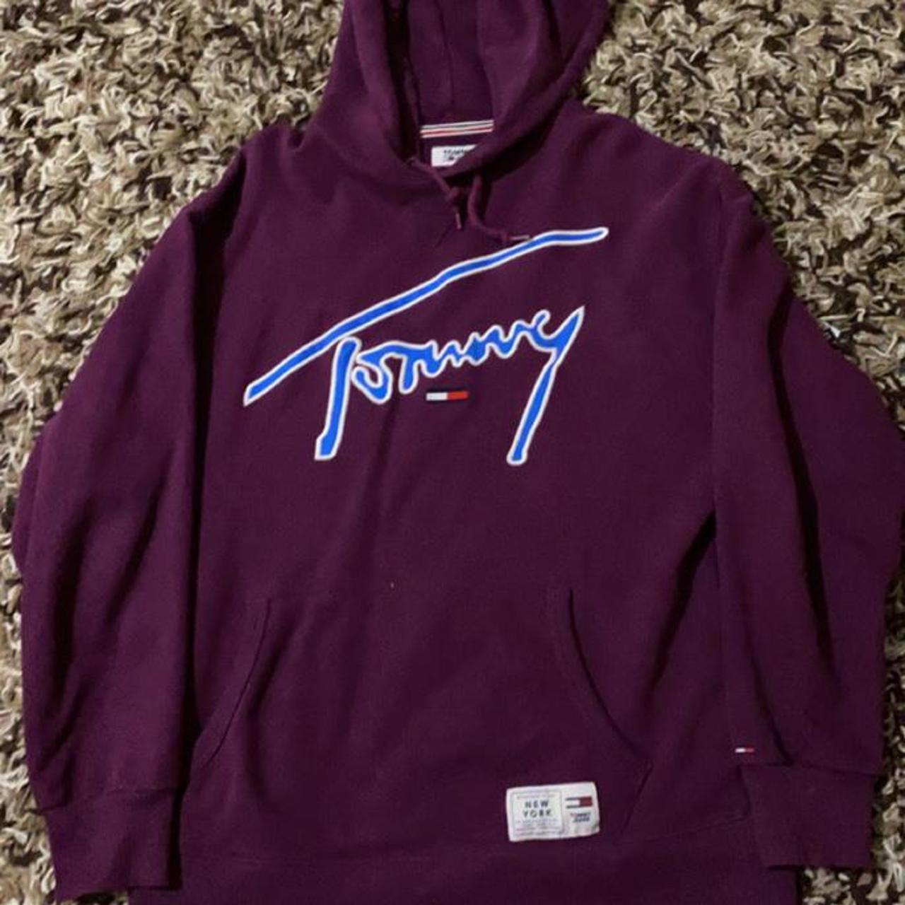 purple tommy jeans hoodie