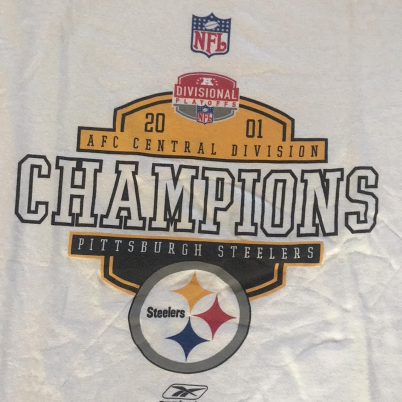 Pittsburgh Steelers 2001 AFC Central Champions Shirt - Depop