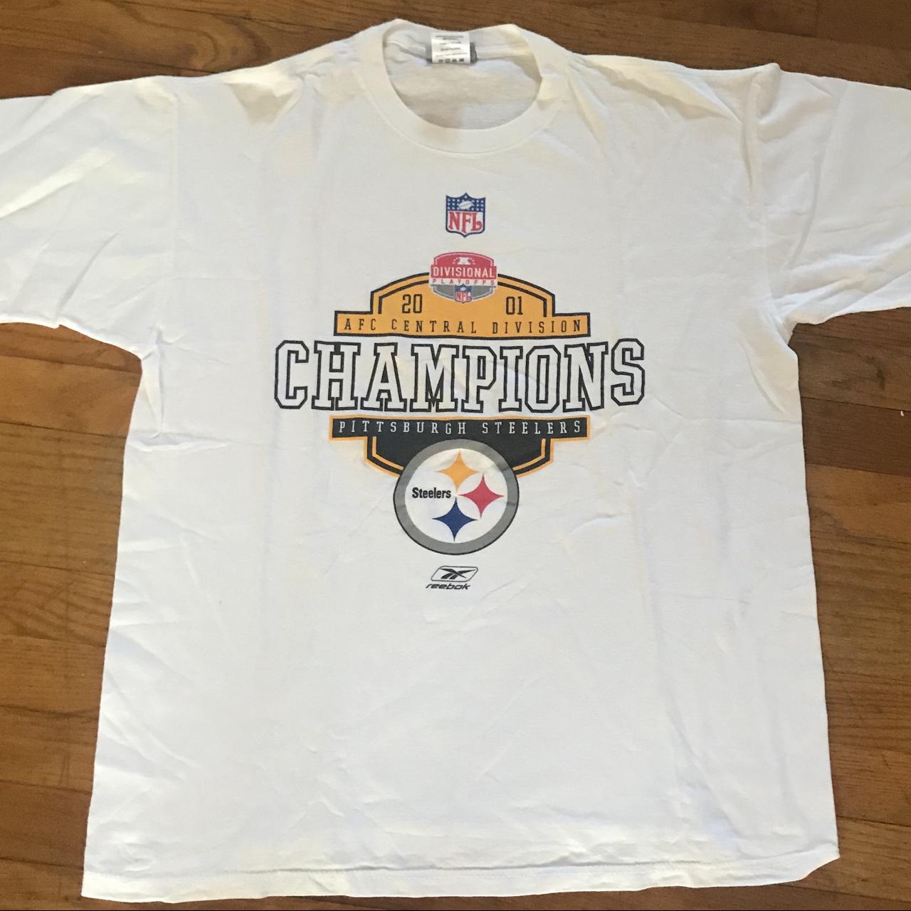 Pittsburgh Steelers 2001 AFC Central Champions Shirt - Depop