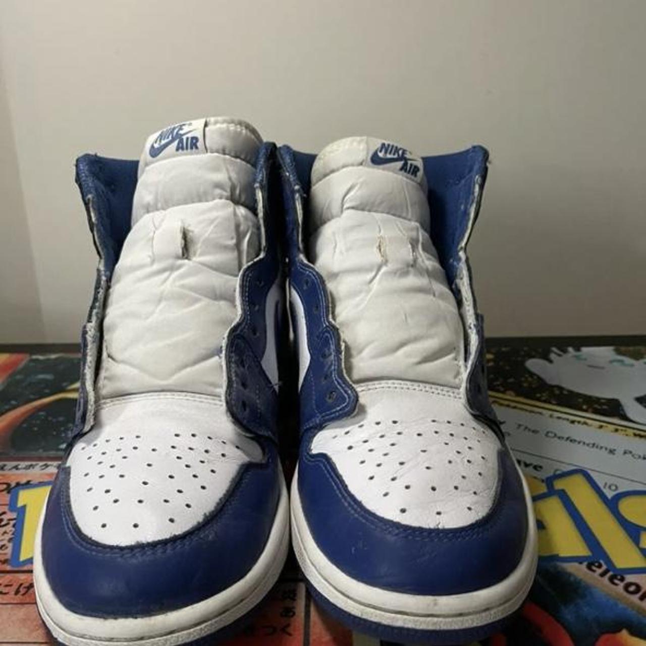 Jordan 1 Storm Blue UK9 Slight separation between... - Depop