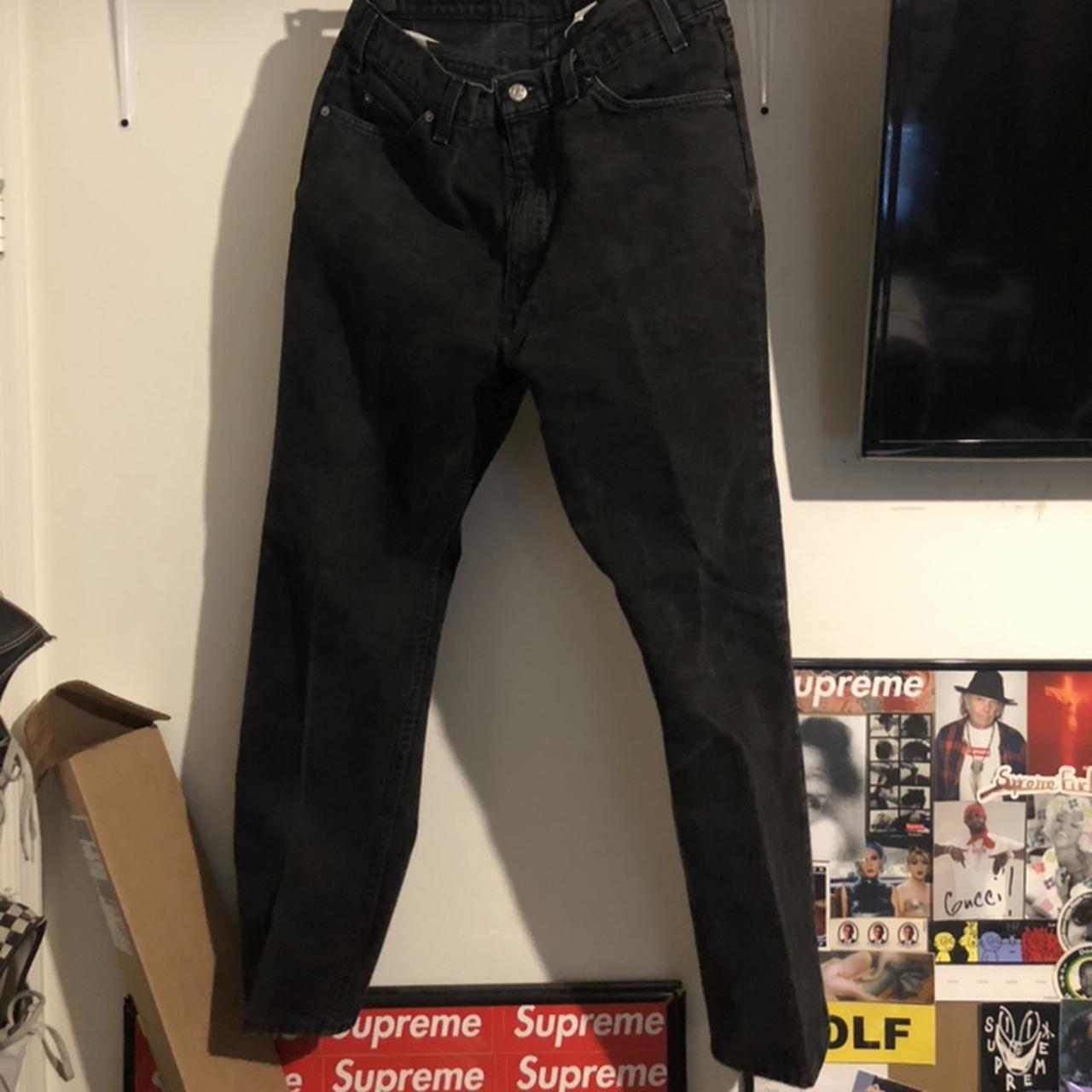 Vintage 505 Levi Black Jeans, 36W 30L, Has a nice wash...