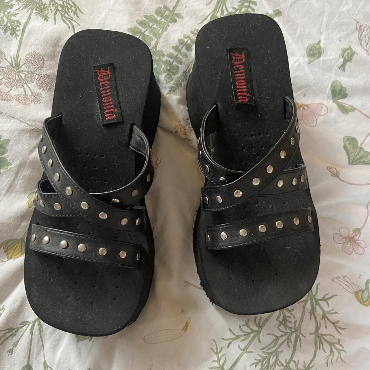 platform demonia sandals! worn only a couple times... - Depop