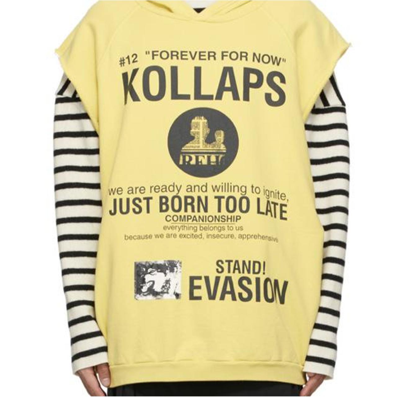 Raf Simons Kollaps Sleeveless Hoodie Raf Simons 'Kollaps