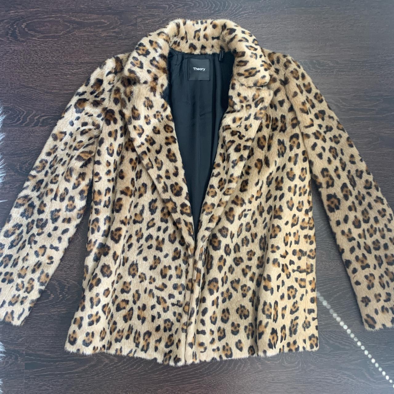 Theory leopard store jacket