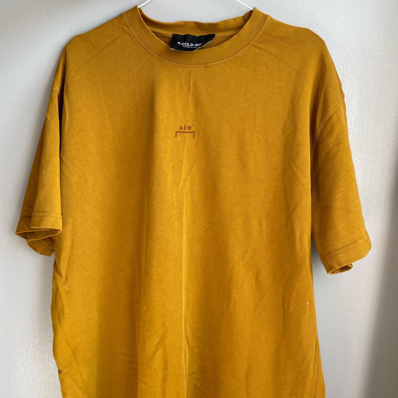 A-COLD-WALL Men's Yellow T-shirt | Depop