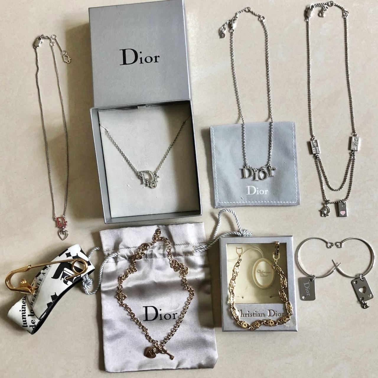 Dior womens bracelet in silver with pendants Silvery Multiple colors Metal  ref909982  Joli Closet