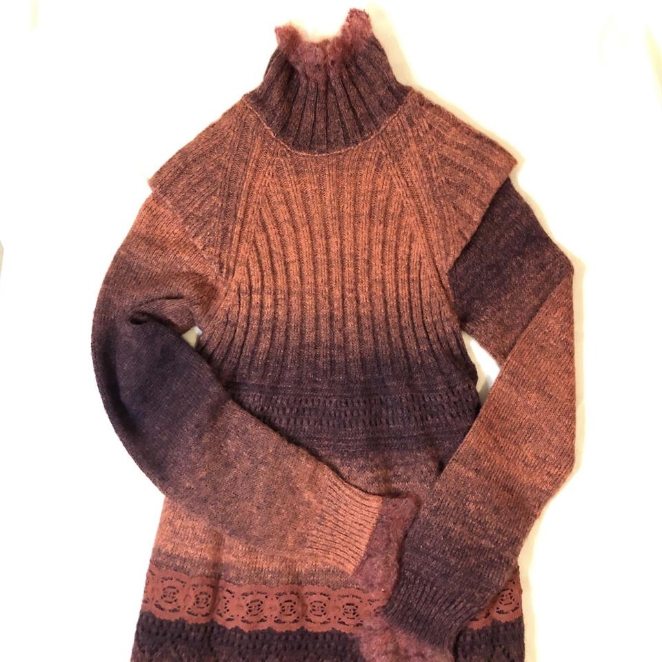 Jean-Paul Gaultier Women's Orange and Brown Dress | Depop