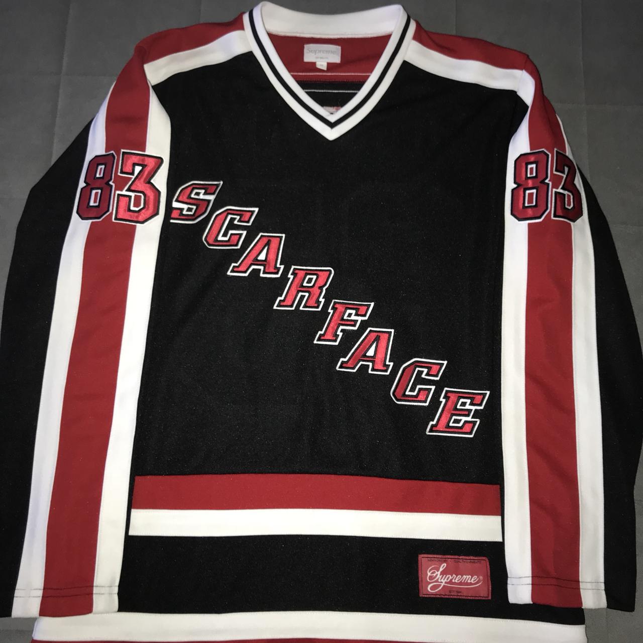 憧れの supreme scarface hockey jersey Lサイズ ai-sp.co.jp