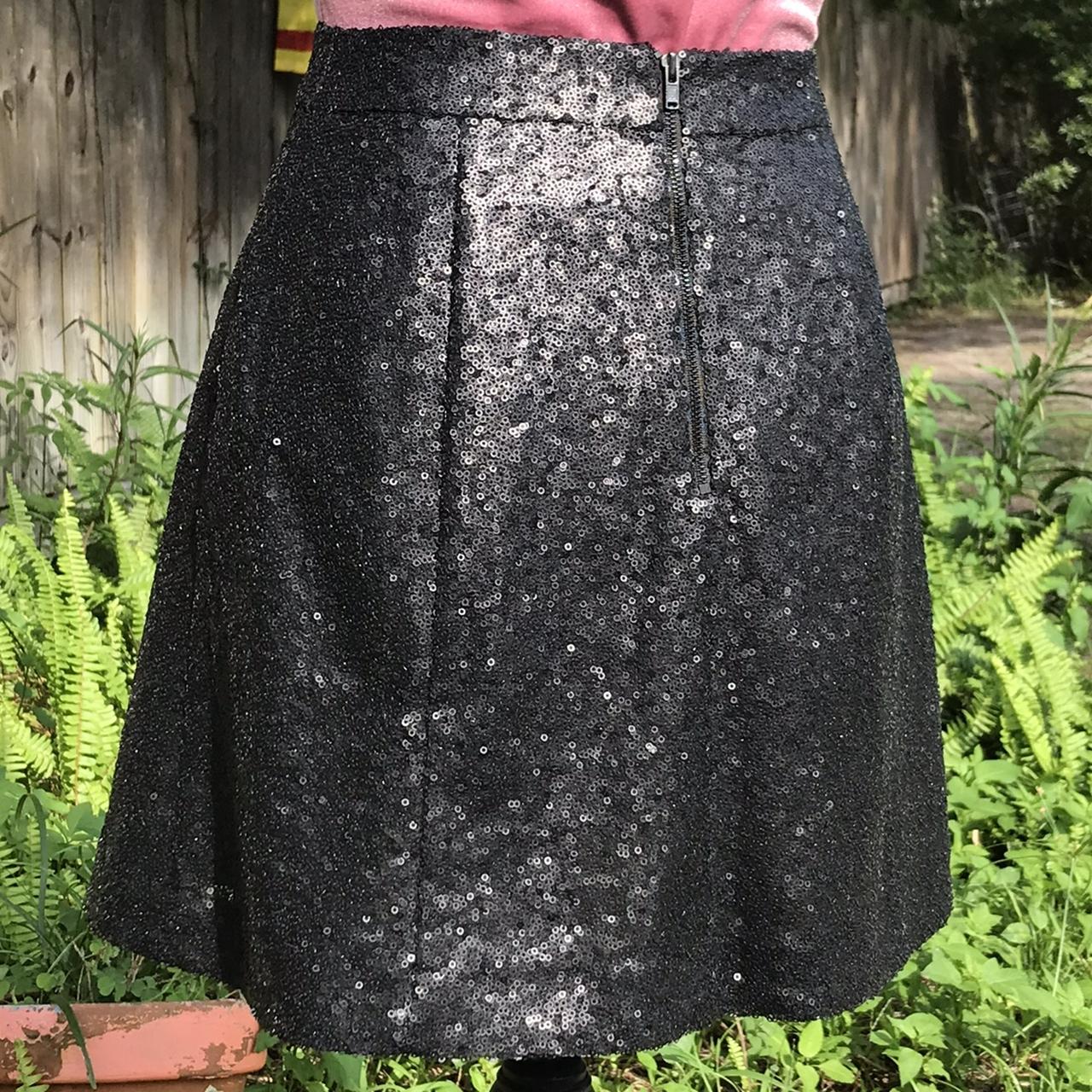 sequin disco mini skirt in black | size XS •... - Depop
