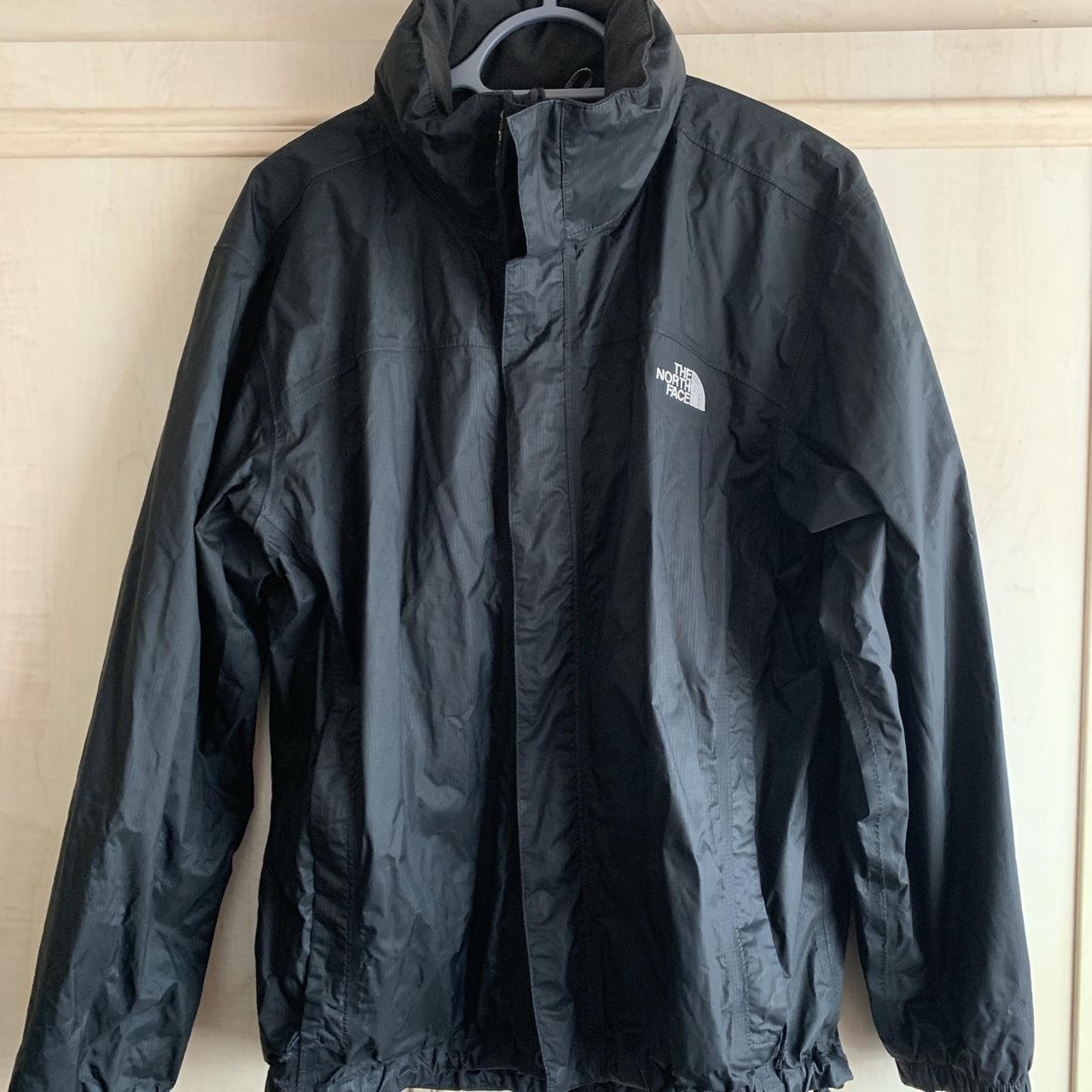 THE NORTH FACE JACKET BLACK/DARK NAVY UK... - Depop