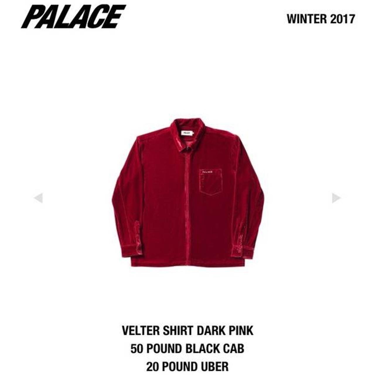 Palace Velter shirt Deep pink/maroon... - Depop