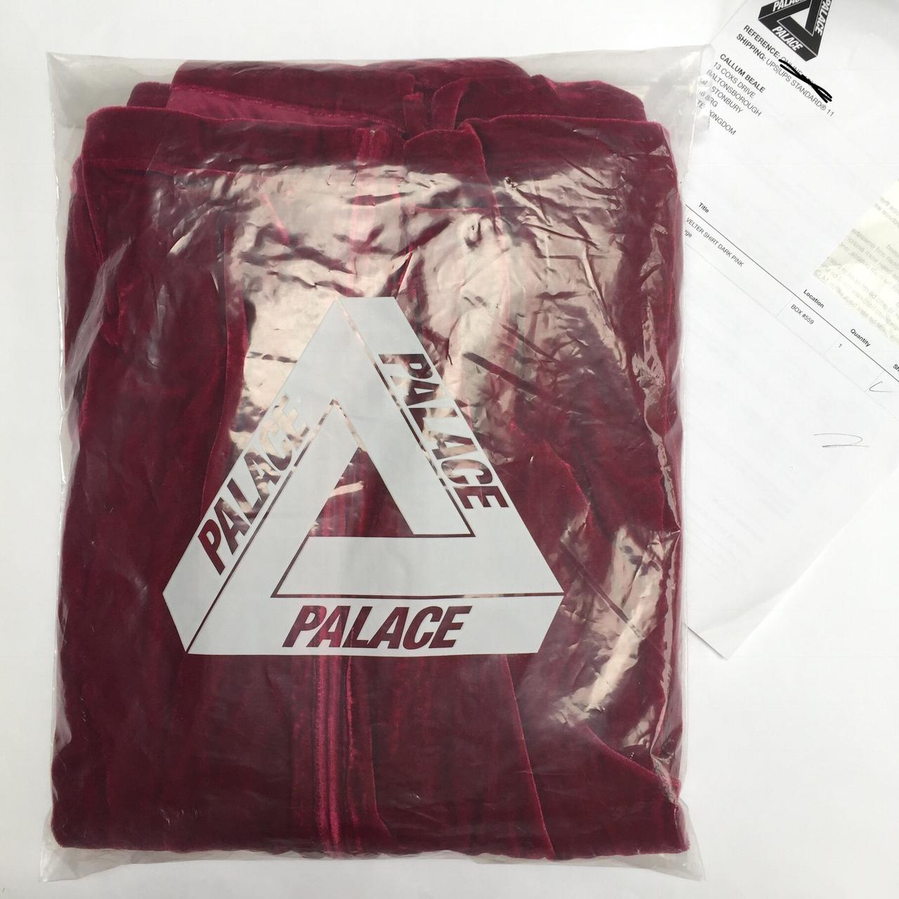 Palace Velter shirt Deep pink/maroon... - Depop