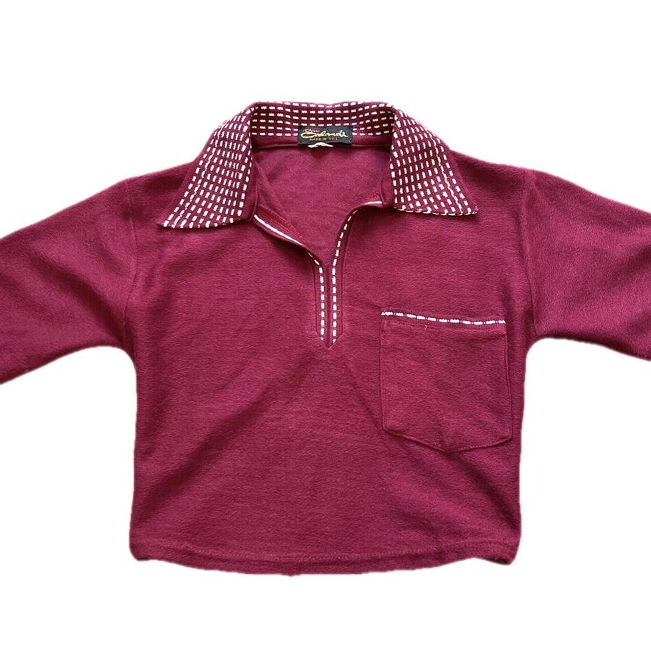 Adorable Burgundy Crop Top with Original Tag from... - Depop