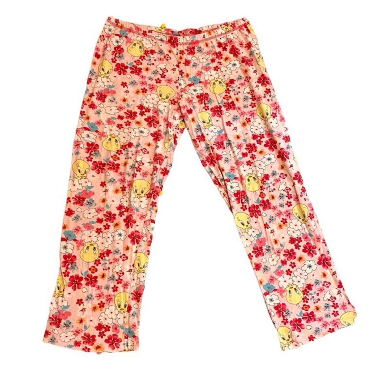 Tweety Bird flower pajama pants 🌺 Super adorable... - Depop