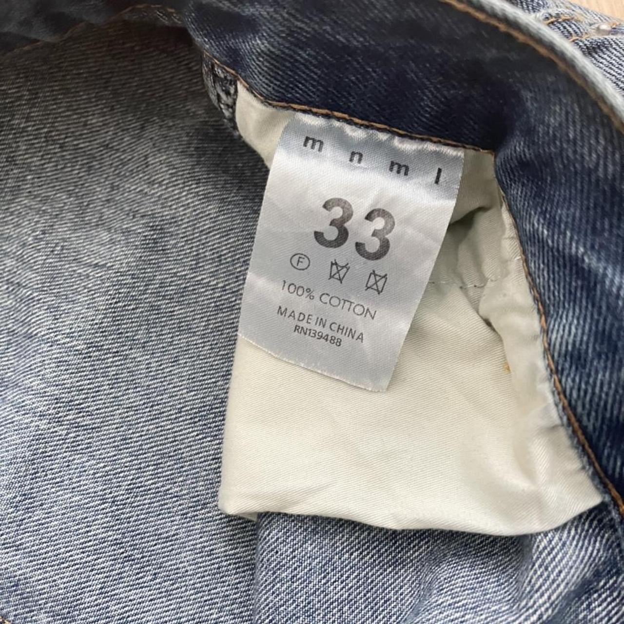 MNML flare denim trousers jeans gallery dept jeanius... - Depop