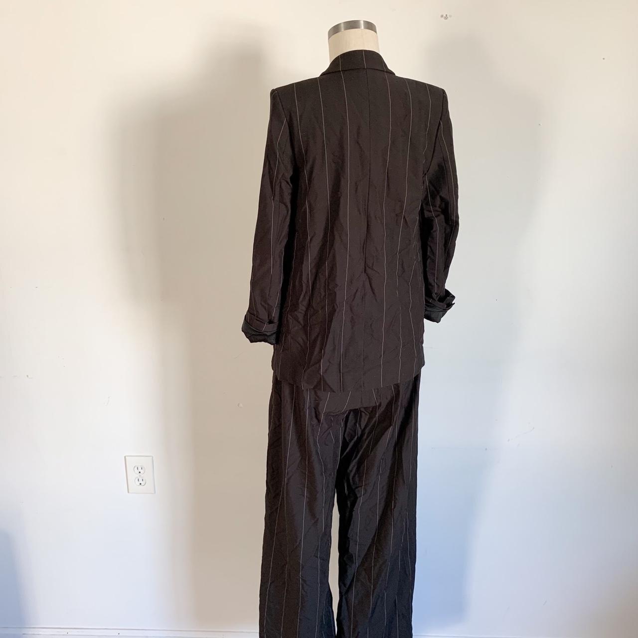 Nili Logan x Target pinstripe black suit / blazer... Depop