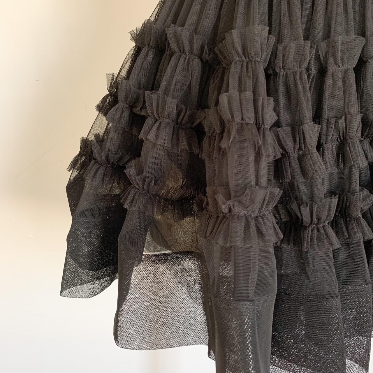 ASOS Lace + Beads black bethan tulle mini dress —... - Depop