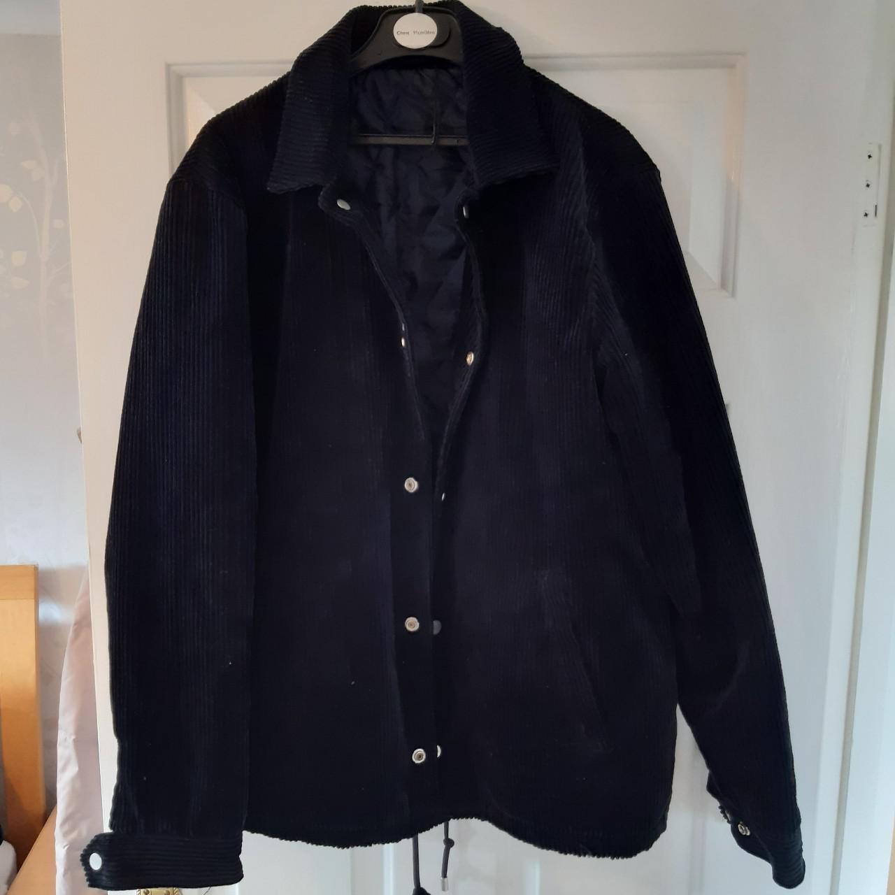 zara black corduroy jacket