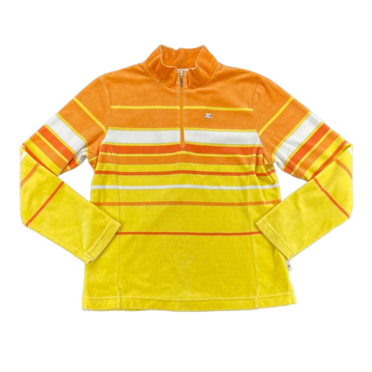 Courrèges Women's Orange and Yellow Top