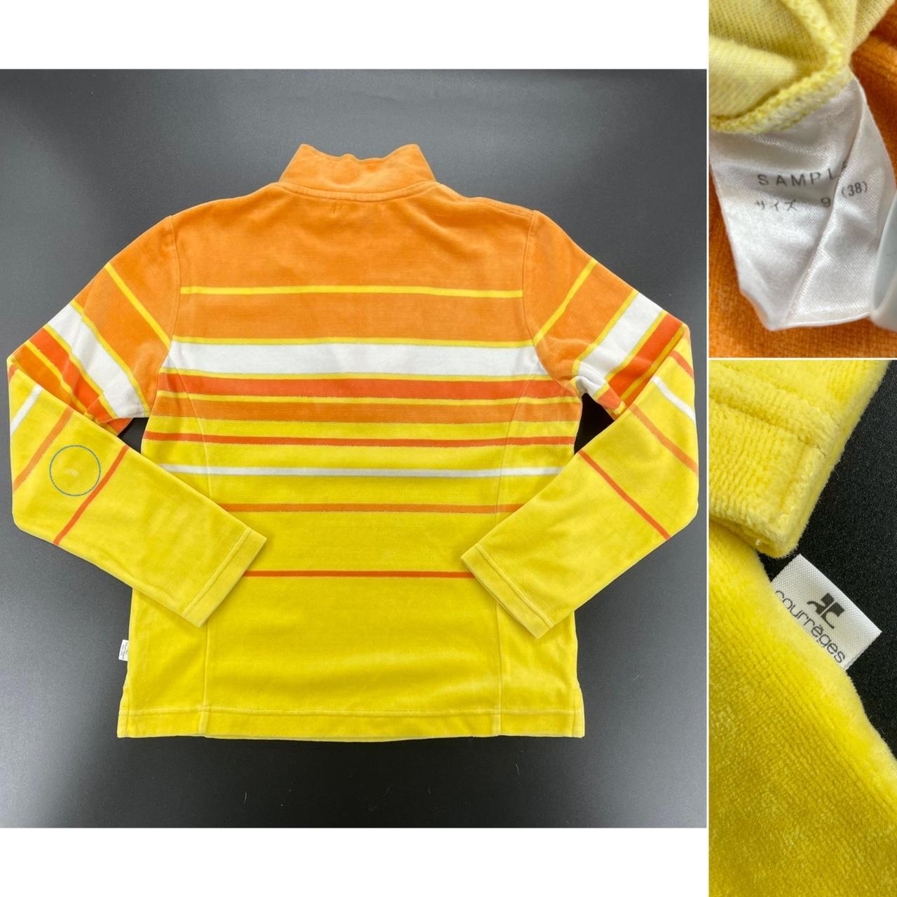 Courrèges Women's Orange and Yellow Top (3)