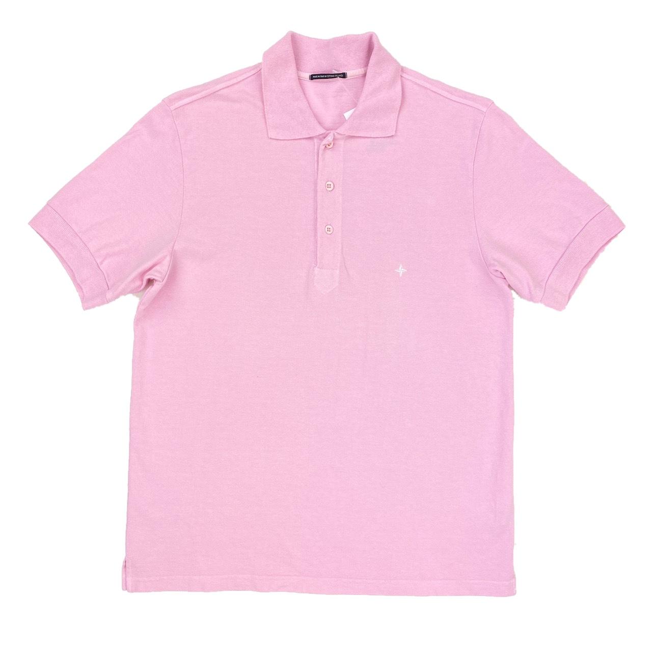 Stone Island Men's Pink Polo-shirts | Depop