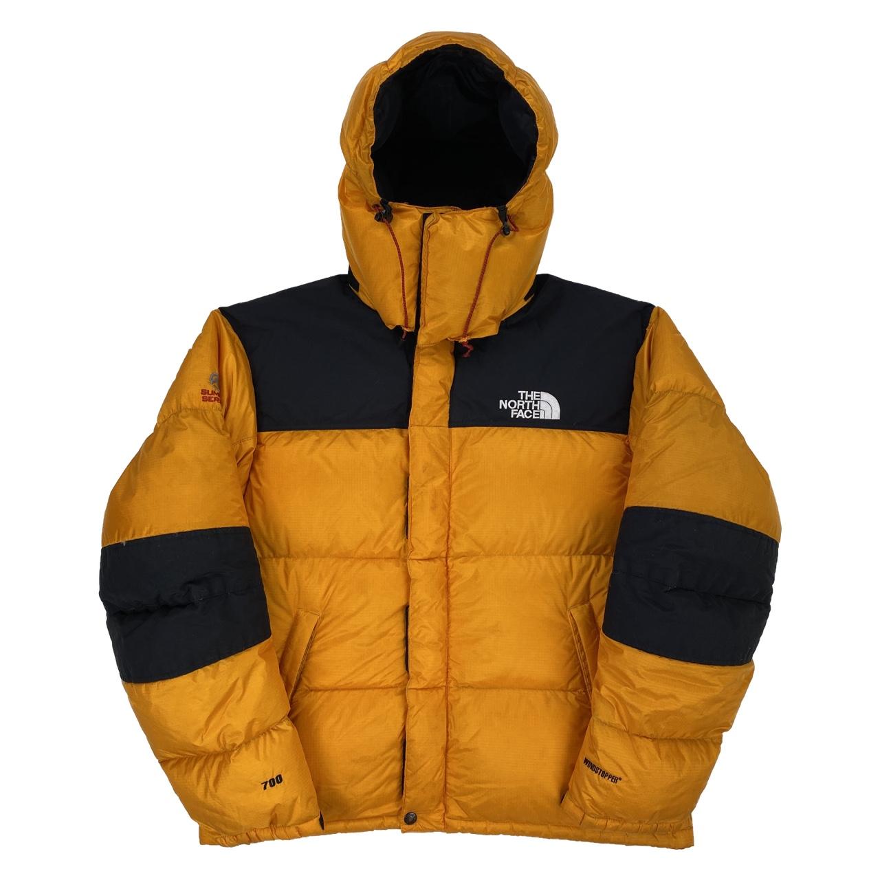 (SKU - A744) TNF The North Face Black and Yellow... - Depop