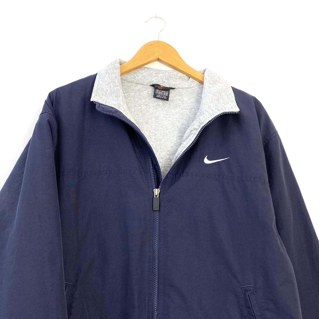 Vintage Nike fleece lined jacket - size medium fits... - Depop