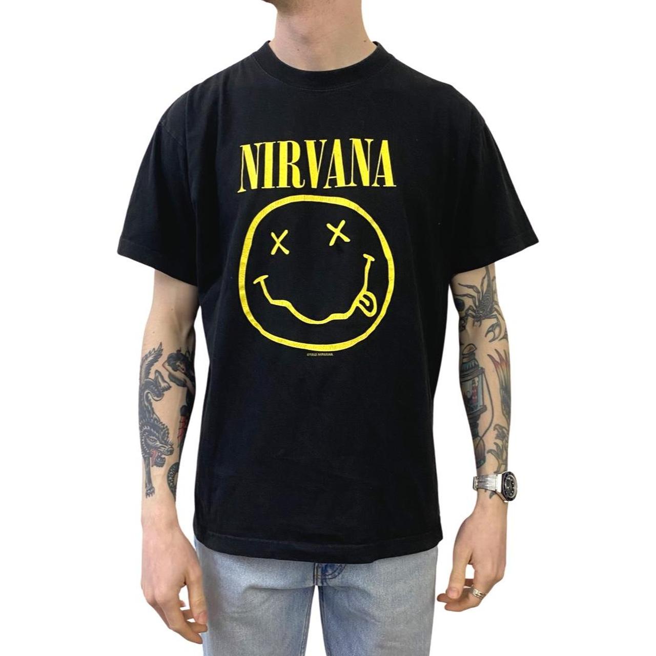 Vintage 1992 Nirvana Nevermind T Shirt Size Medium Depop   P0 