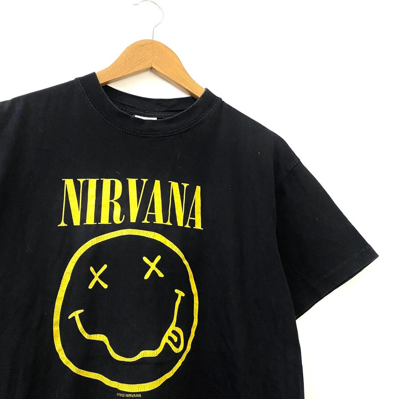 Vintage 1992 Nirvana Nevermind T shirt - size medium... - Depop