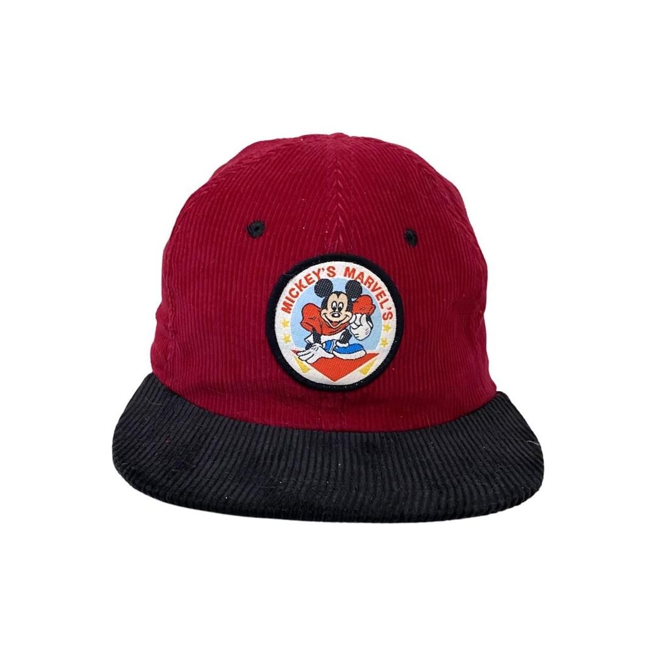 Disney Men's Black and Red Hat | Depop