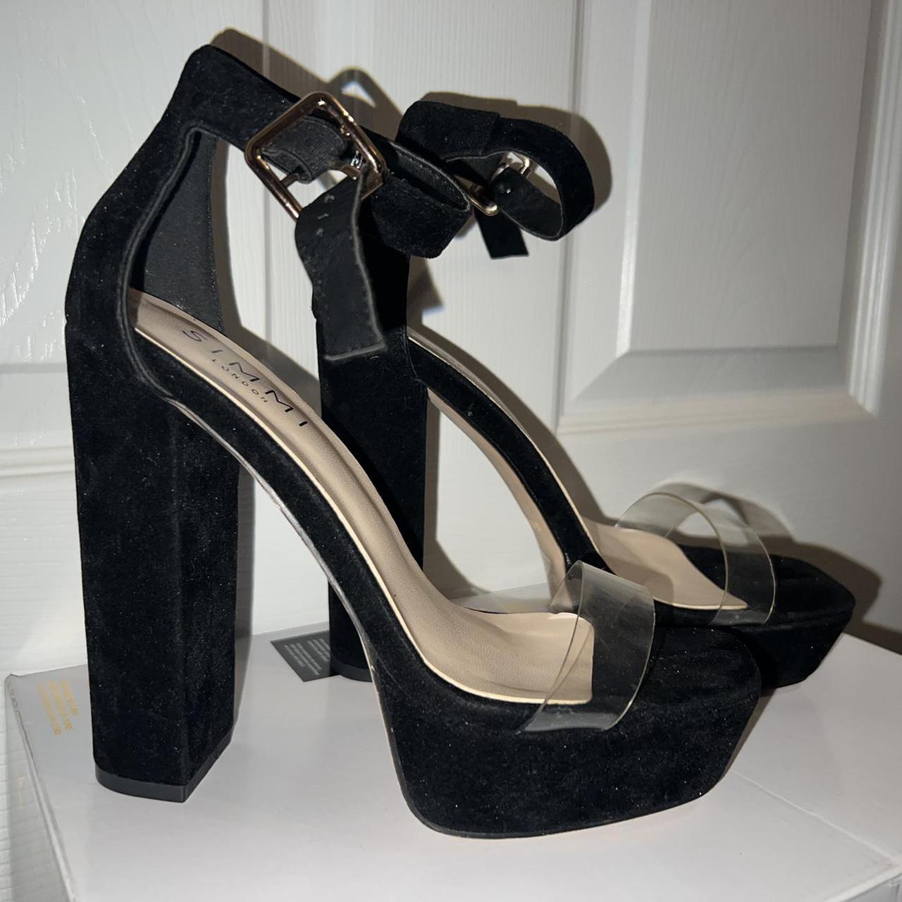 simmi-shoes-black-suede-clear-strap-platform-heels-depop