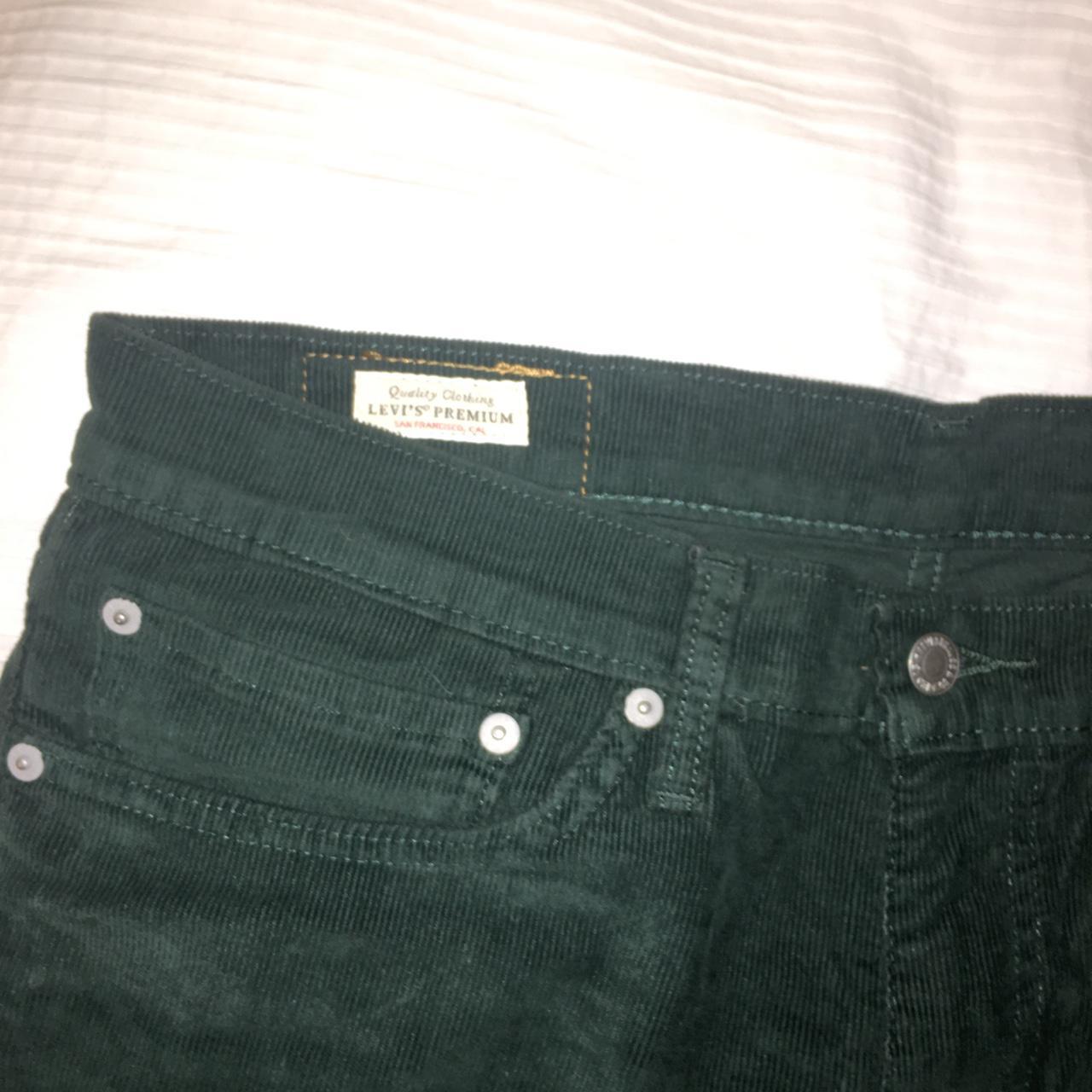 levi's 511 corduroy green